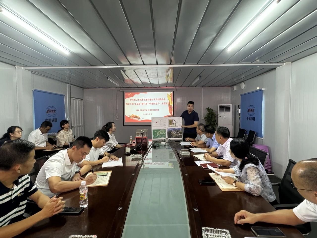 集团党委副书记林书楠“走基层”到梧桐学校项目推动加快建设